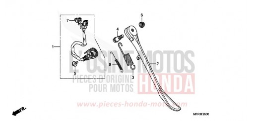 BEQUILLE LATERALE VT1300CXAA de 2010